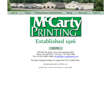 Tablet Screenshot of mccartyprinting.com